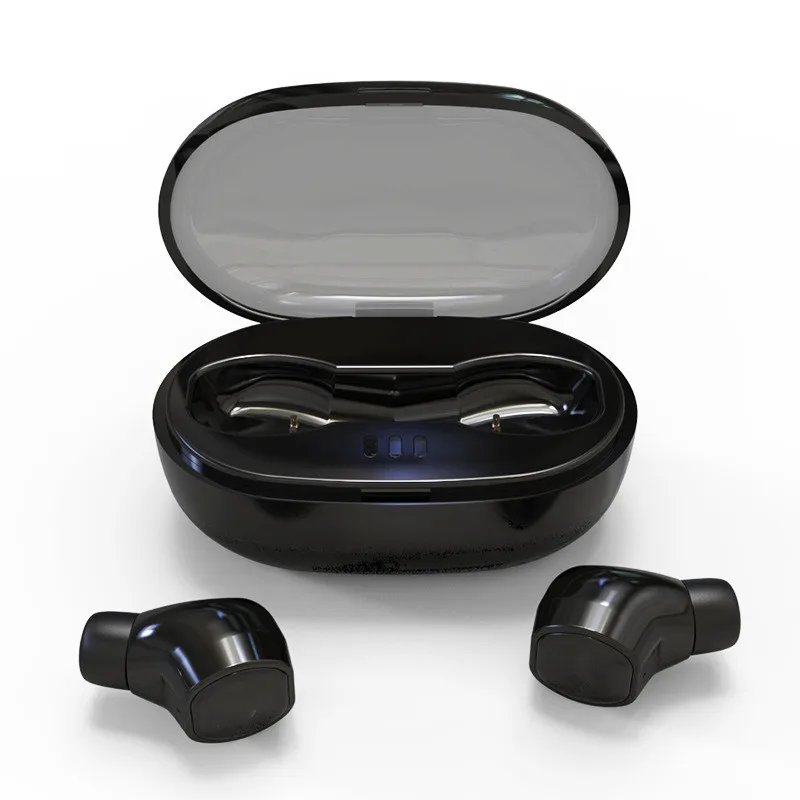Черный Беспроводные bluetooth наушники bluetooth 5,0 DPS Бас Стерео шумоподавление наушник с HD микрофоном бизнес для Xiaomi портативный - Цвет: Черный