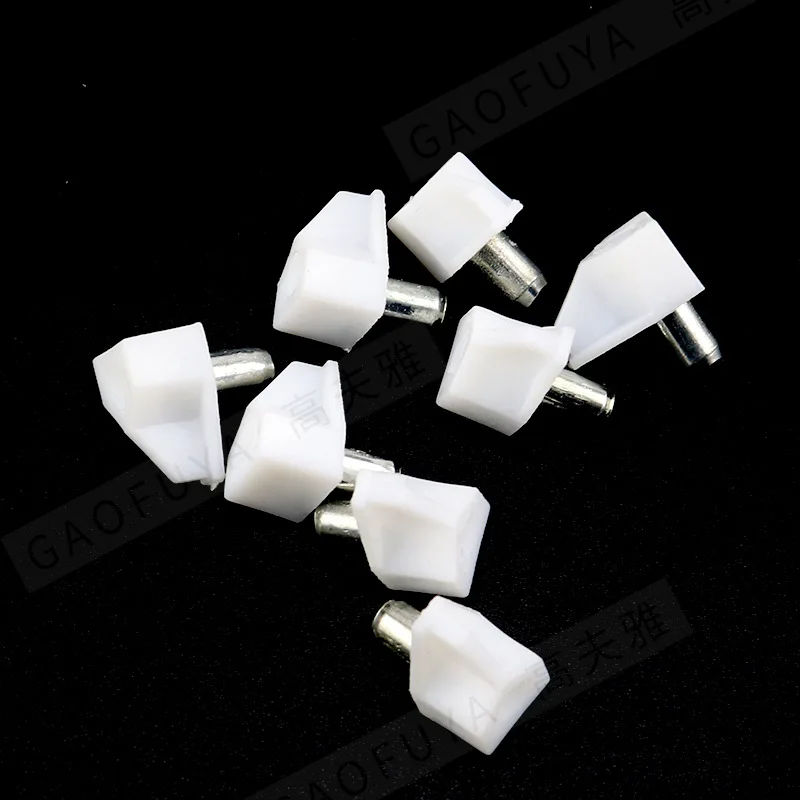 

50 pcs Shelf Supports Pegs Studs Clear With Metal Pins DIY Kitchen Cabinet Shelves Tools