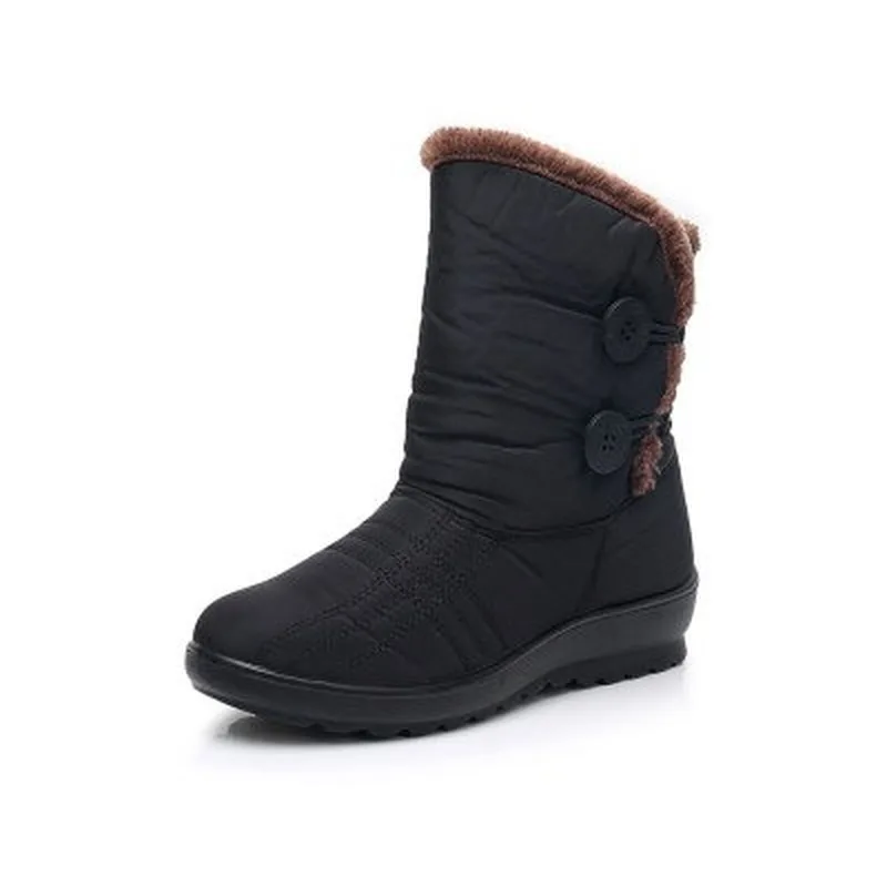 

Women Boots Warm Cotton Snow Boots Women Zapatos De Mujer Ankle Boots For Women Bottom Female Winter Boots Shoes Big Size 35-43