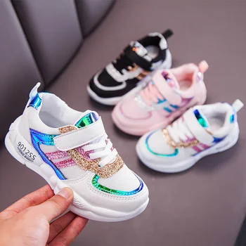 

Colorful Sequins Kids sneakers Girls shoes Boys Fashion Casual Children Shoes for Girl Sport Running Child Shoes