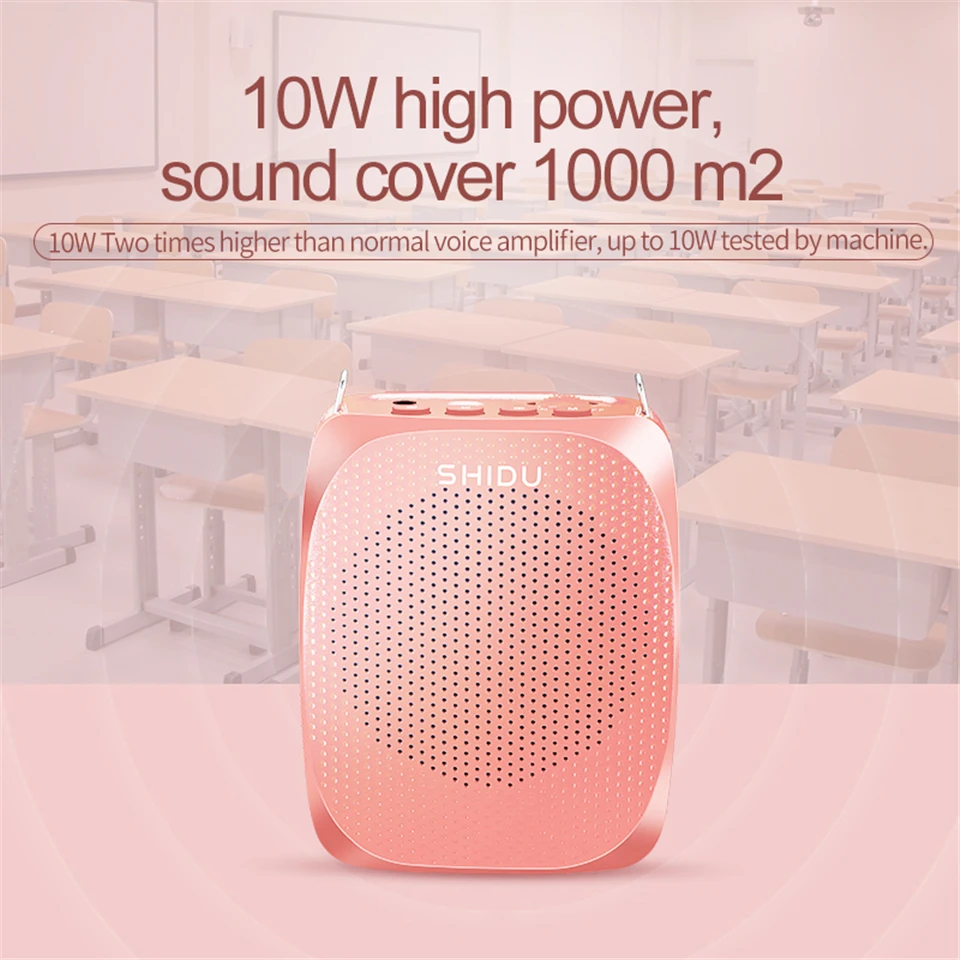 estéreo portátil, microfone amplificador de voz classe