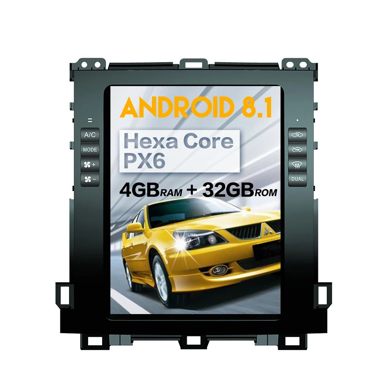 Автомобильный мультимедийный плеер для Toyota Land Cruiser Prado 120 2002 2009 Lexus GX470 android gps navi