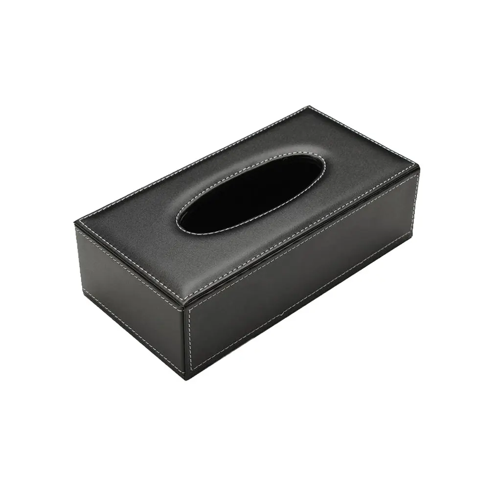 PU Leather Tissue Box Cover Napkin Toilet Paper Holder Case Home Car | Дом и сад