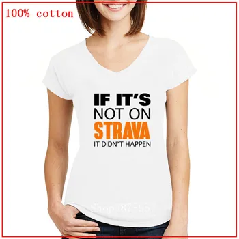 

If it's not on strava it didn't happen black camisetas mujer V neck Tshirt Short Sleeves Summer new animation Adventure Time