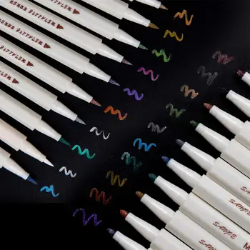 

10 pcs/lot Metallic Colored Ink Water Chalk Pen for Scrapbook Photo Album Drawing Painting Watercolor Art Marker Pen Stationery