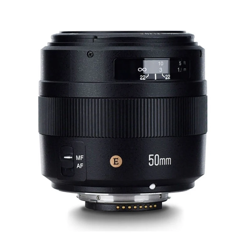 YONGNUO YN50mm F1.4 стандартный основной объектив для Nikon D3400 D5300 D7200 D750 D5600 D3200 50 мм F1.4N большая апертура AF/MF объектив камеры
