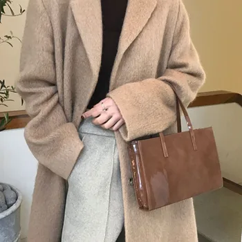 

women bag 2020 new Patent leather Flap Korean vintage Chains Shoulder Bags handbag high-capacity messenger bag luxury bag