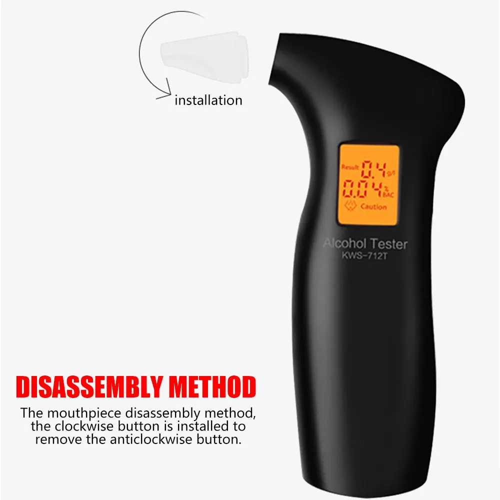 Алкотестер, профессиональный ЖК-дисплей, алкотестер, ручной цифровой алкотестер, анализатор безопасности дорожного движения