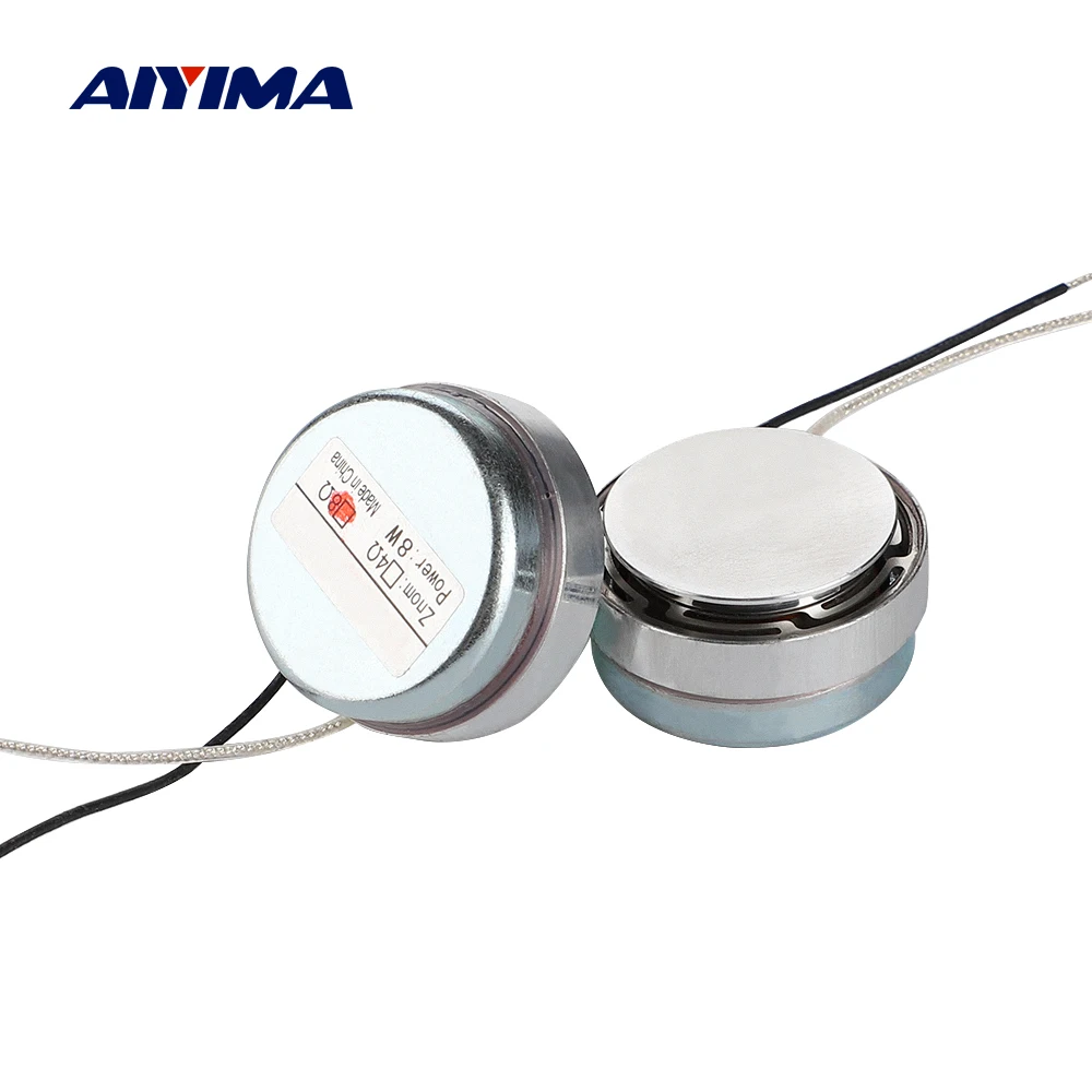 AIYIMA 2 шт. 30 мм Вибрационный резонансный Speaker 8 Ом Вт Mini Full Range s DIY домашний кинотеатр