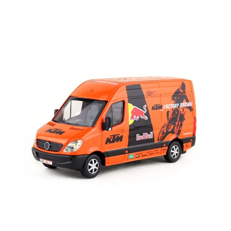

Free Shipping/Diecast Toy Model/1:38 Scale/Sprinter MPV Car/Red Bull Motorcross Racing/Pull Back/Educational Collection/Gift