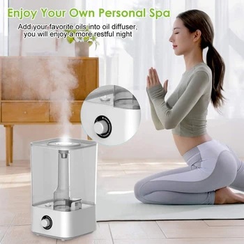 

3.8L Top Filling Air Humidifier, Ultrasonic Aroma Diffuser Fog Air Humidifier for Bedroom, Home and Office-EU Plug