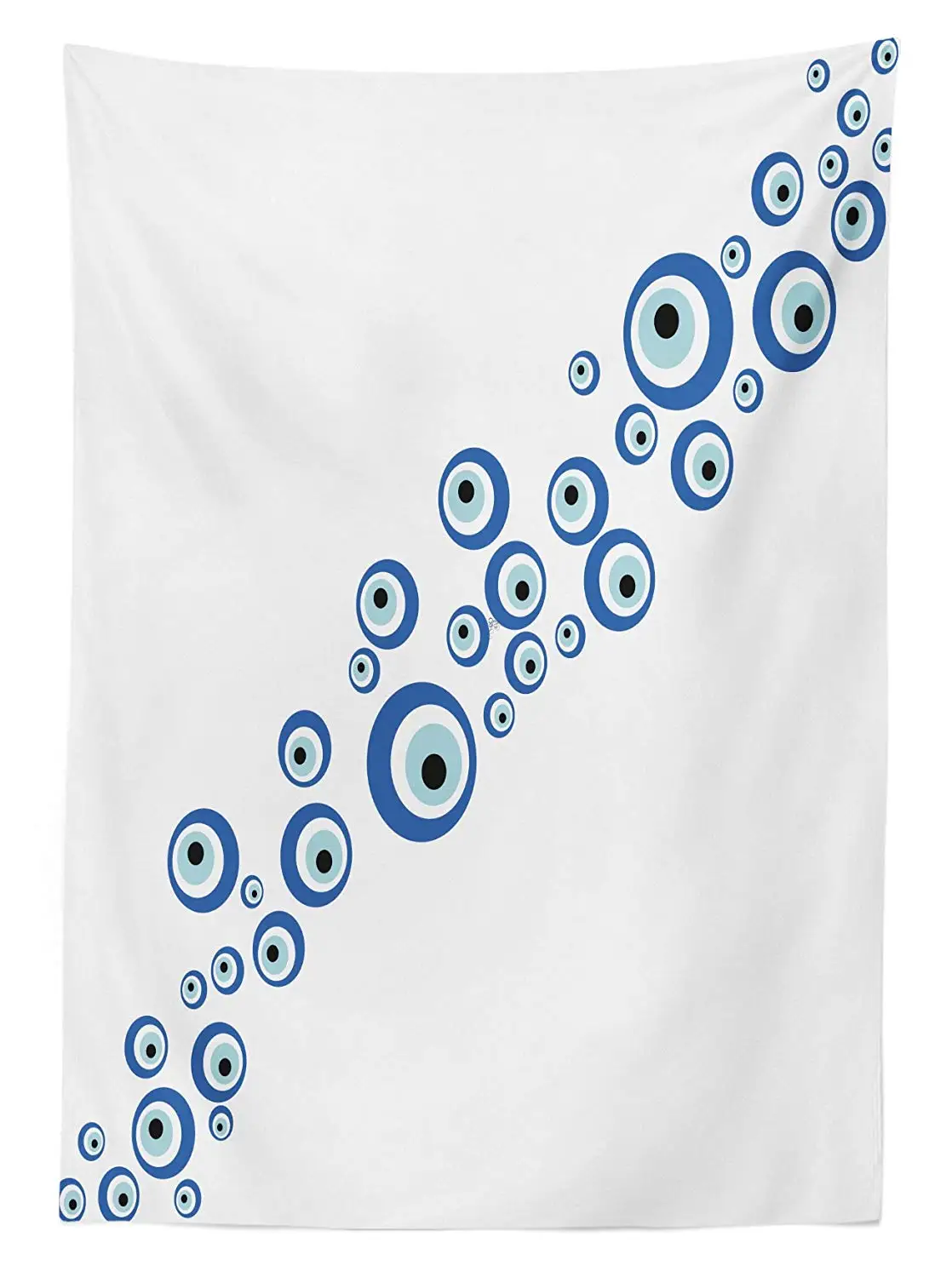 Скатерть Evil Eye с диагональным злом, камни для глаз, узор предков, Османская суеверная столовая, кухонная прямоугольная Настольная Крышка