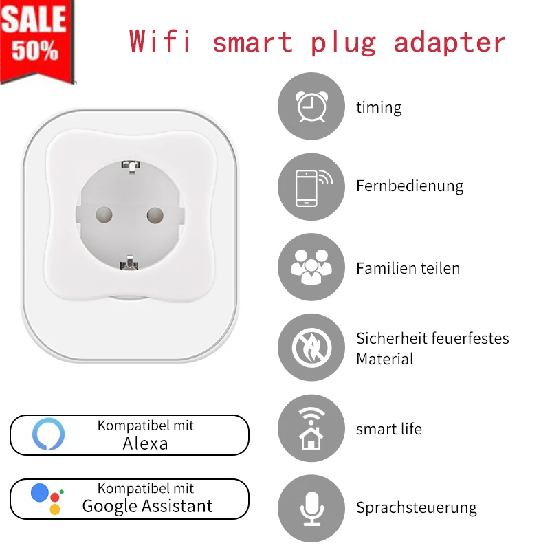 Wifi маленький штепсельный адаптер для Alexa Google, умный дом умный разъем источника питания совместимый IOS и Android мобильный телефон приложение Smart Life