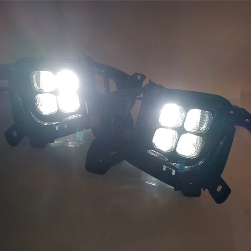 

Car DRL LED Daytime Running Light Front Bumper LED Fog Light Lamp for KIA Sorento 2018 2019 Fog Light Replacement Day Light