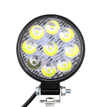 

Car Truck 27W 6000K 12V 24V Round LED Work Spot Light Flood Bulb Driving Lamp