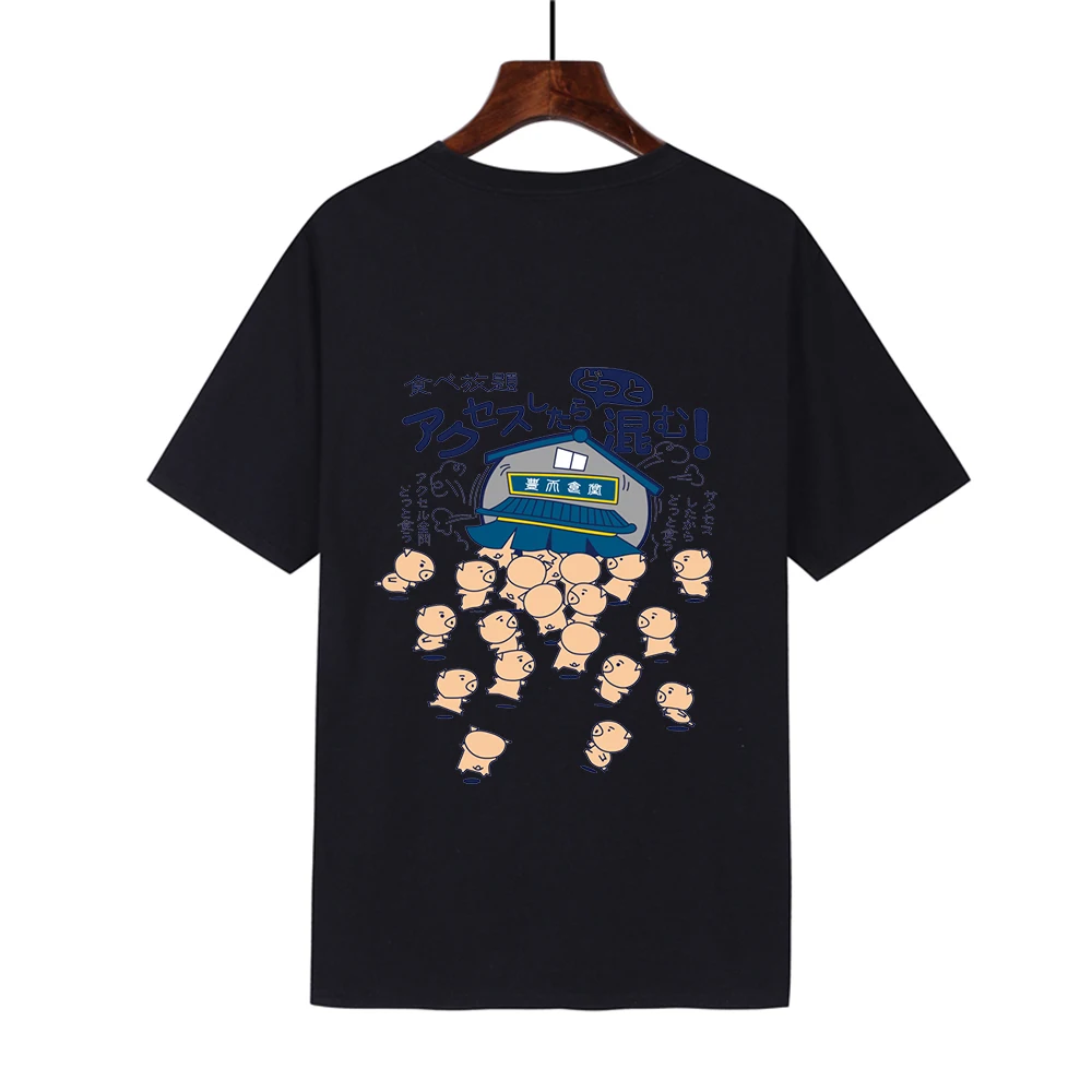 Harajuku style short-sleeved T-shirt female loose large size BF style couple Korean version of the wild printing t-shirt 2019 su