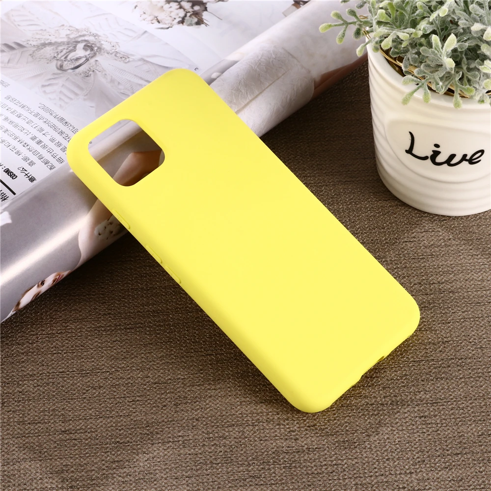 Capa for Google Pixel 4 Case Ultra Thin Pure Soft Liquid Silicon Cover Case for Google Pixel 4XL 4 XL Full Case Shockproof Funda - Цвет: Цвет: желтый