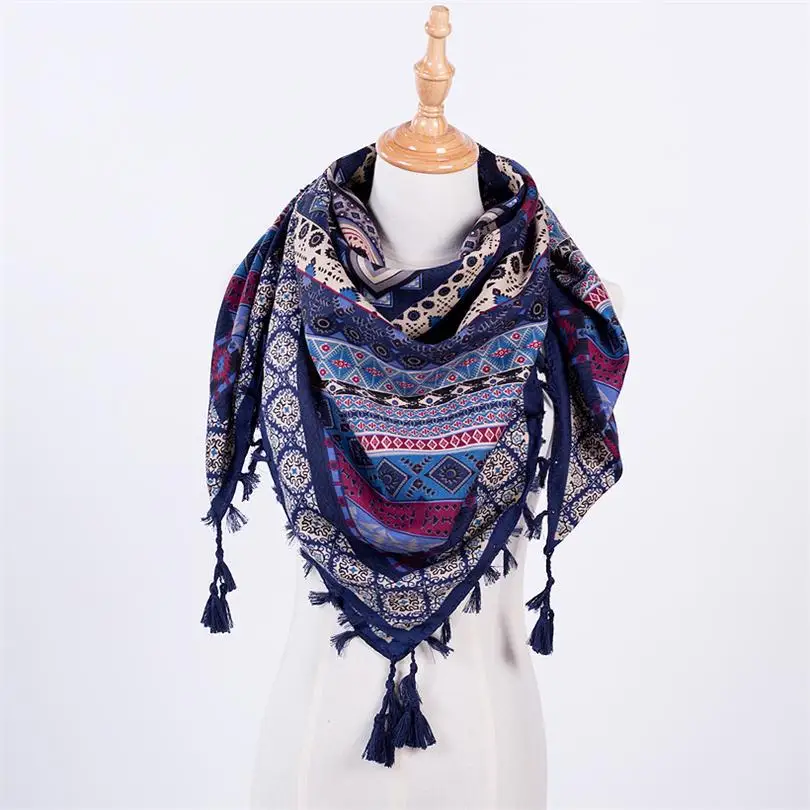 Новое поступление женский шарф Зимний хлопчатобумажный шарф осенняя шаль модный шарф Зимний шарф для женщин дизайнерский Русский стиль