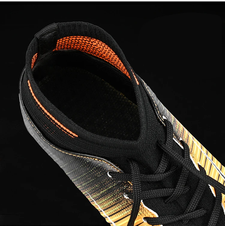 Men Football Shoes Soccer Cleats Boots Long Spikes TF Spikes Sneakers Soft Indoor Turf Futsal Soccer Shoes Men Zapatos De Futbol