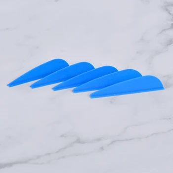 

50pcs Arrow Rubber Vanes Fletching For Archery Bow Hunting Feather Wing 1.75in