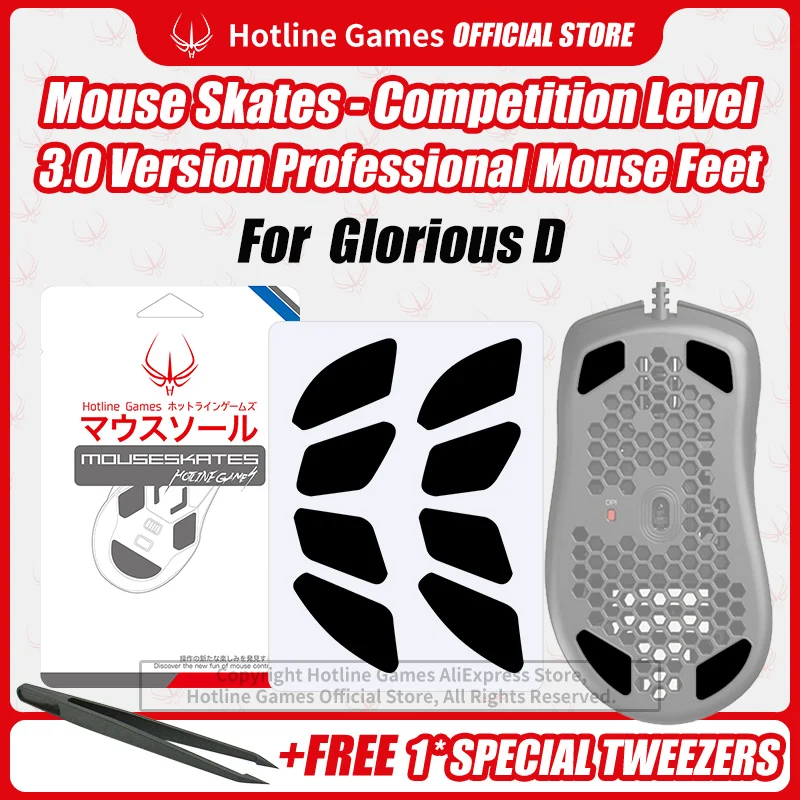 2sets Hotline Games 3.0 Mouse Skates Mouse Feet Replacement for