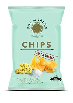 

Chips con Aceto Di Sherry al Moscatel sale di Ibiza