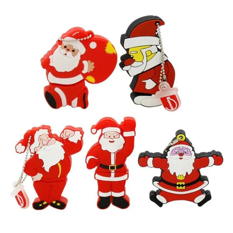 

Usb Flash Drive 128GB Christmas Tree Pen Drive Santa Claus Flash Memory Card 2.0 Pendrive 4GB 8GB 16GB 32GB 64GB 256GB Usb Stick