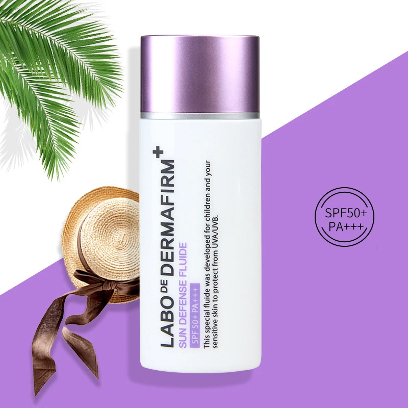 Корейская косметика DERMAFIRM солнцезащитный крем для лица FLUIDE SPF50 + PA UVA/UVB с алоэ