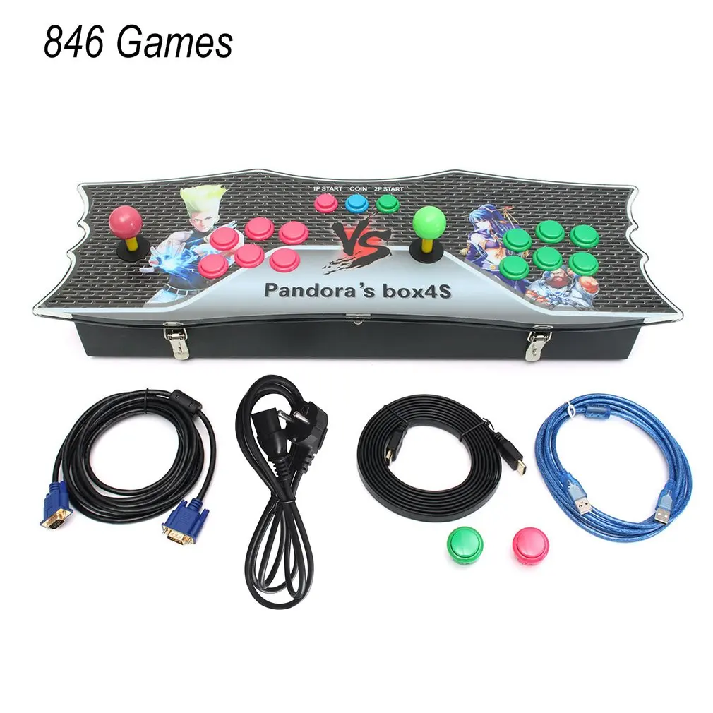 

Double Family Classic Video Game Machine Console Home Arcade 846 Games Electronic Arcade Board Double Joystick Controller