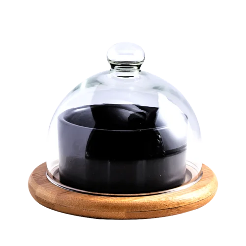 Ceramic fruit plate platter dessert table display stand glass cover dried fruit plate snack plate cake baking dessert bowl - Цвет: 1pcs