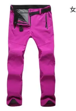 Зимние походные кемпинговые брюки, водонепроницаемые штаны для девочек, уличные штаны для сноуборда, бархатные мягкие лыжные штаны, спортивные лыжные штаны, сноуборд-бокс - Цвет: 3
