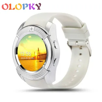 

V8 Bluetooth Touch Screen Wrist Watch For Android Smartwatch With Camera/SIM Card Slot Waterproof Passmeter Health Smart Watch