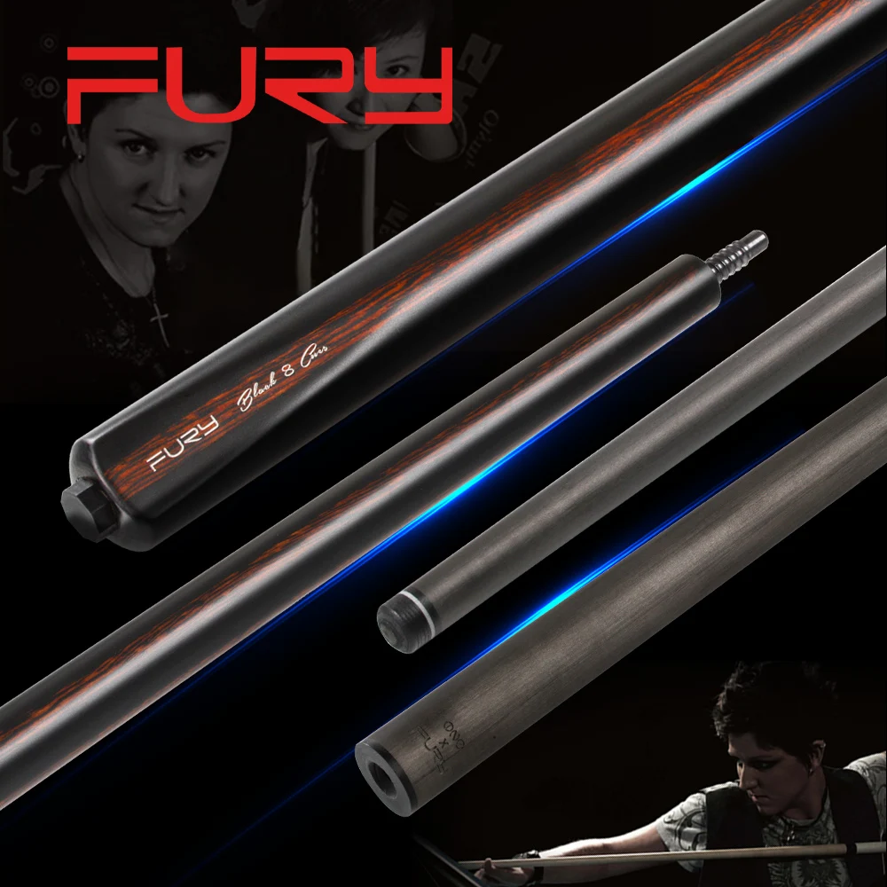 

FURY CFC Series Billliard Pool Cue 11mm S Kamui Tip Carbon Fiber Technology Shaft 3/8*8 Joint Billiar Stick Kit With Extension