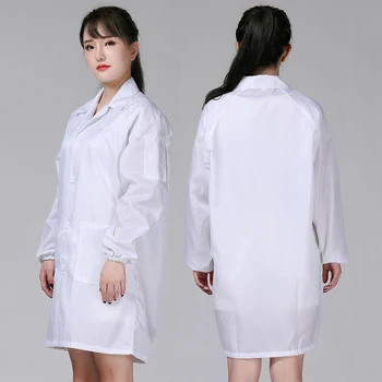 

Dust-proof Anti-static Clothes Static Dust-free Clothes Coats Anti-static Work Clothes White Blue Dust-free Clothes
