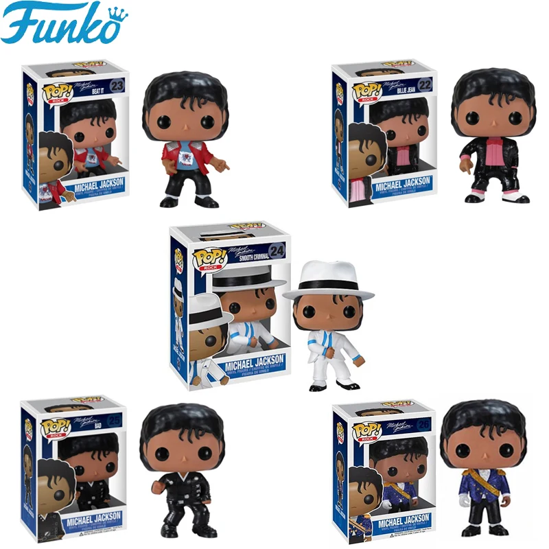 FUNKO поп-игрушки Майкл Джексон BEAT IT BILLIE JEAN BAD Original Pop Funko ПВХ Фигурки Коллекция Модель подарки 2F36