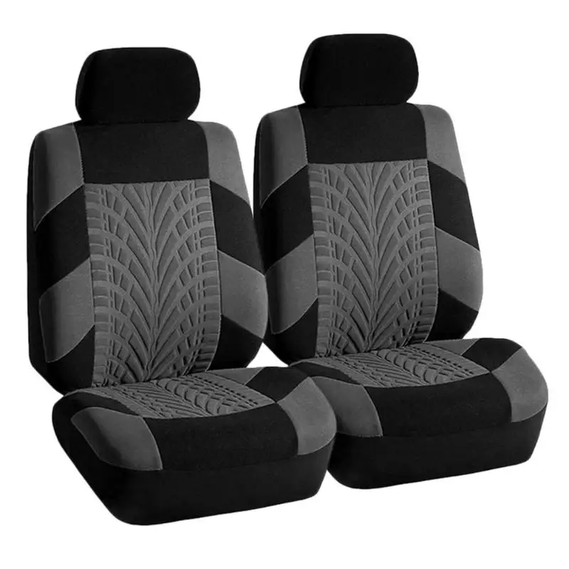 Dual Seat Gray VODOOL чехол для автомобильных сидений, набор универсальных чехлов для автомобильных сидений, защитный чехол для сидений автомобиля - Название цвета: Dual Seat Gray