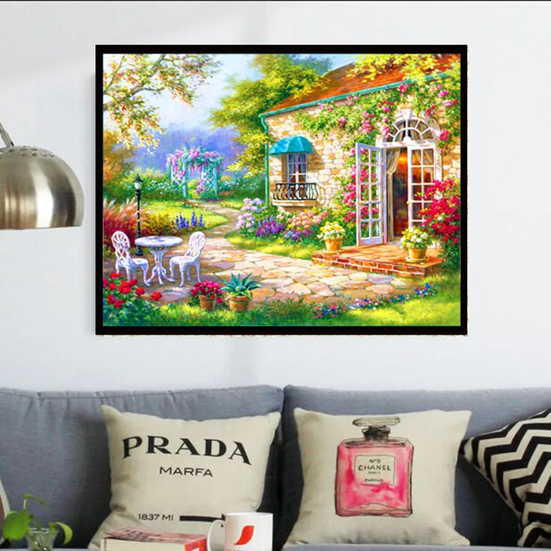 

5D DIY Diamond Painting Cross Stitch Diamond Embroidery Scenery Needlework Rhinestone Mosaic Home Decor