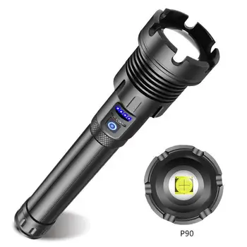 

LED P90+COB Long Flashlight Waterproof Hard Oxidation I / O Flashlight
