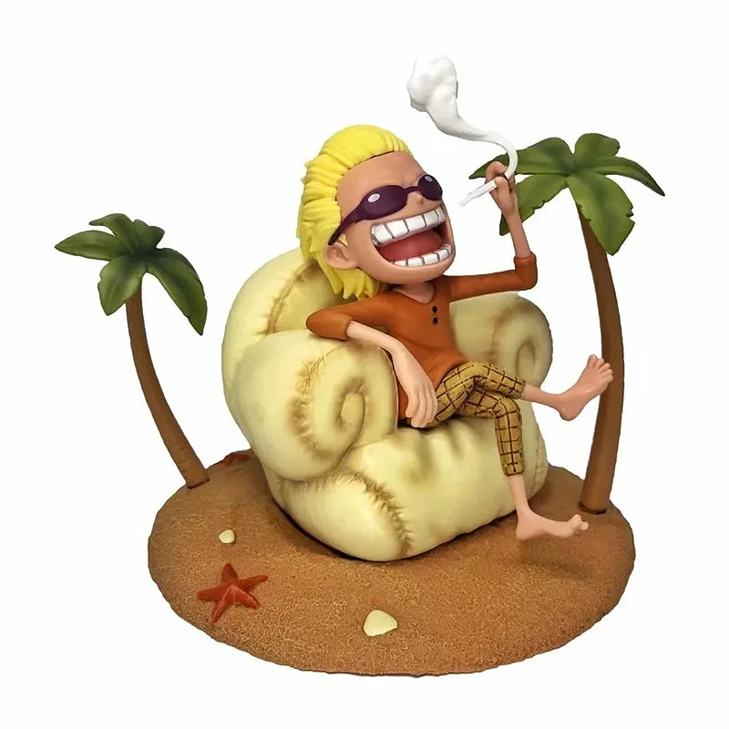 Один предмет Возьмите праздник donquixote doflamingo сидя на диване ПВХ фигурка Коллекция Модель игрушки X3227