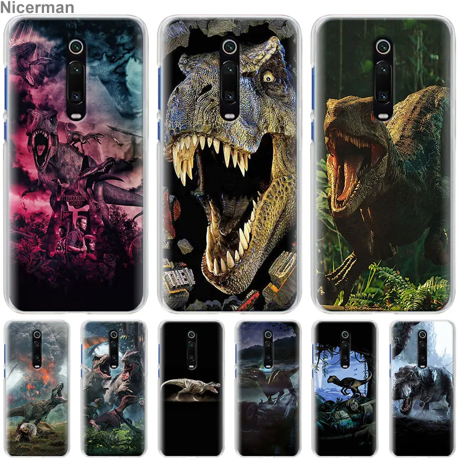 

Jurassic dinosaurs Cases for Xiaomi Redmi K20 Pro Note 7 7S Y3 Note 6 5 Plus 6A 7A S2 GO Hard Phone Cover Capa