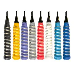 Racket Grip Tape Antiskid Sweat Absorbption Polyurethane Fishing Rod Shockproof Stickiness Racquet Handle Grip Tape for Tennis