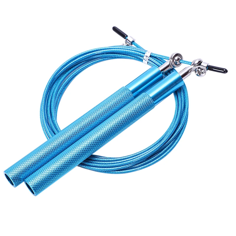 Blue Jump Rope Ultra Speed Ball Bearing Skipping Rope Steel Wire