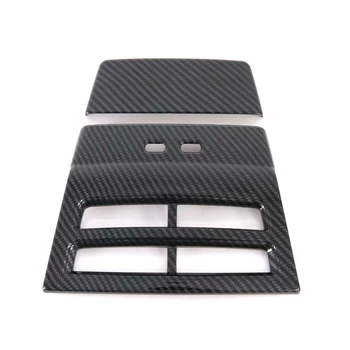 

Fit for Tesla Model X 16-19/S 15-19 Car Styling ABS Carbon Armrest Air Vent Outlet Cover Sticker Trim 2pcs Auto Accessories