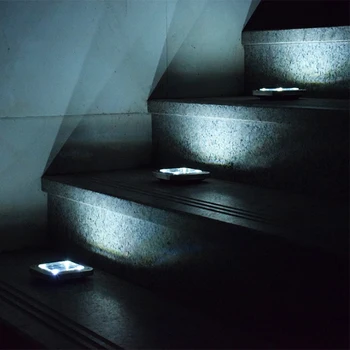 

4Pcs LED Solar Square Underground Light Outdoor New Ground-Inserting Lawn Light Garden Light