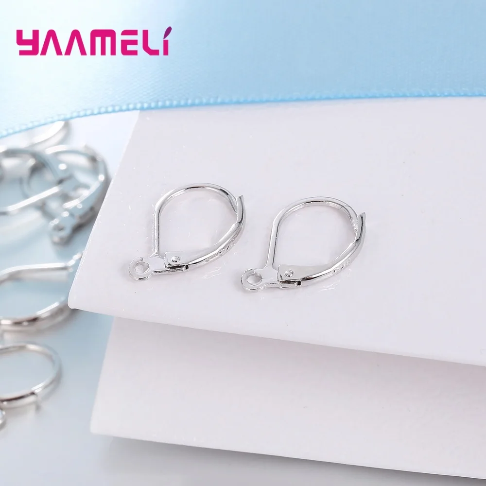 12 Designs Mixed High End 925 Sterling Silver Crystal Jewelry Findings Hot Sale Earrings DIY Making Components Accessories