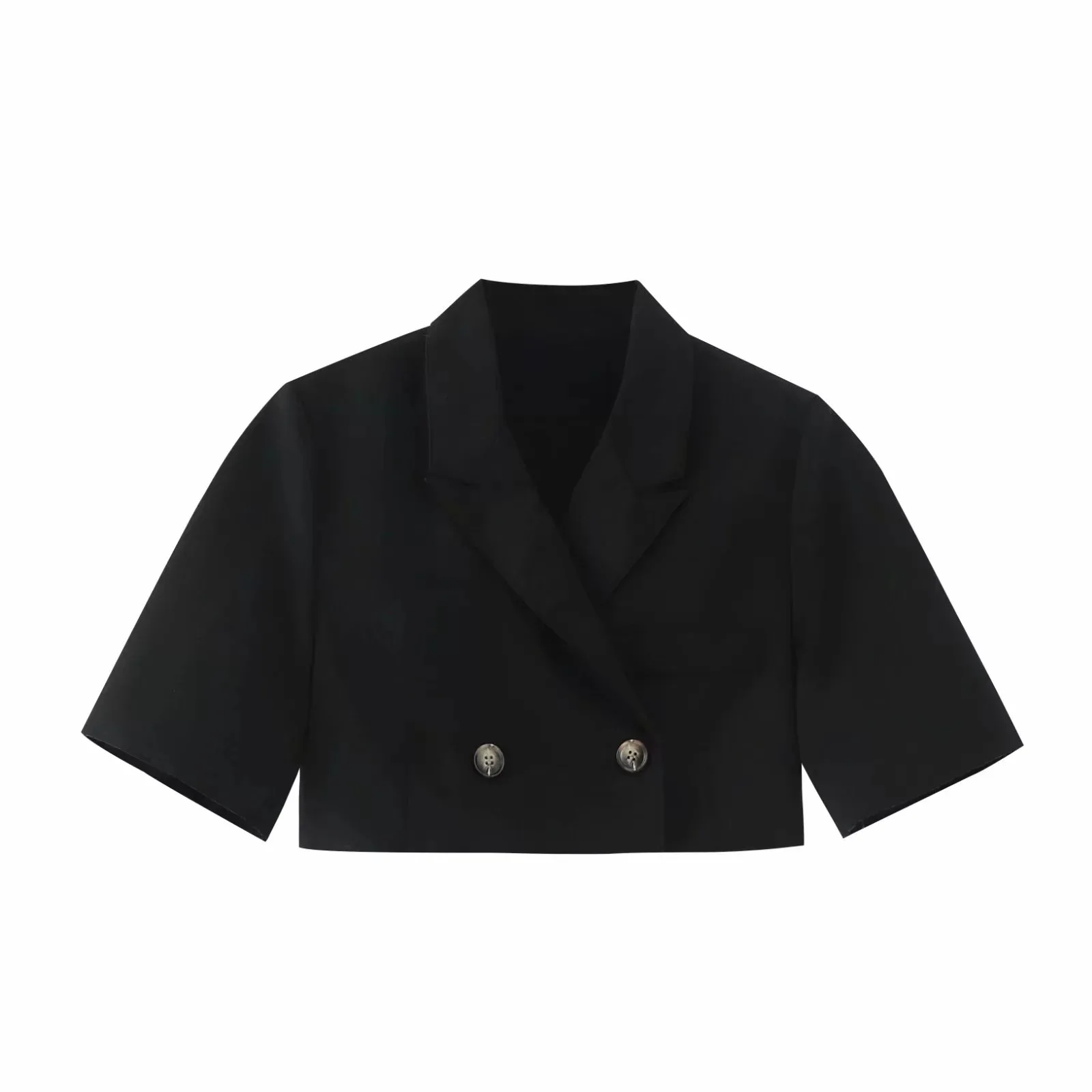 

Korean-style CHIC Versatile Short Small Suit Women's Online Celebrity Street Snap Cool Flash Navel Loose-Fit Suit