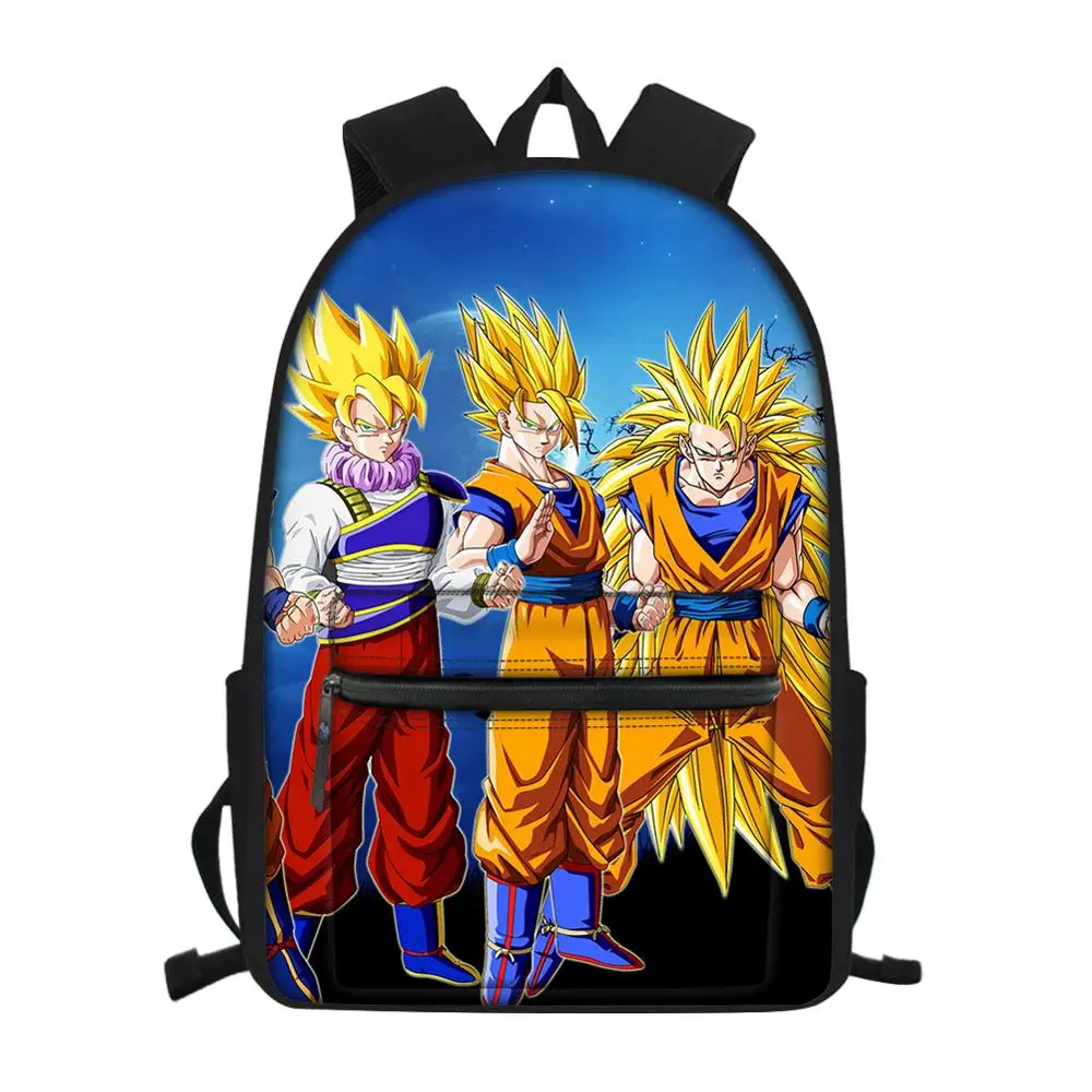 

Dragon Ball/Son Goku School Bag Teenager Boys Travel Laptop Backpack Men Women Super Saiyan Canvas Satchel Bookbag Daypack 2019