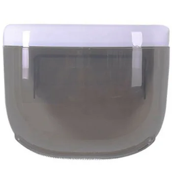 

Bathroom Toilet Paper Holder Storage Rolls Black Precision Waterproof Seamless Paste