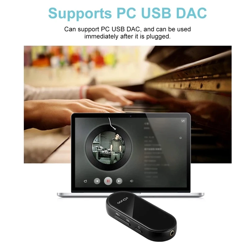 XDUOO XQ 25 Portable Bluetooth 5 0 AptX Headphone Amplifier ES9118 DAC NFC Pairing HiFi Amp Noise Reduction Microphone