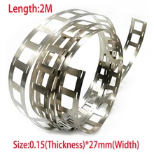 

2P Pure Nickel Belt 0.15*27mm Nickel Plated With Nickel Strip Battery Welding Strip 5M/10M/15M Welding Equipment